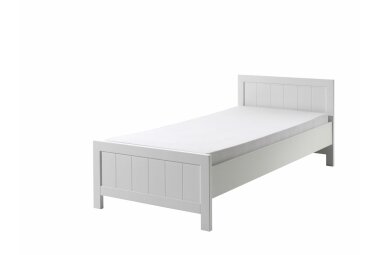 Einzelbett Karalynn 208x96x77 Jugendbett MDF+Massivholz...