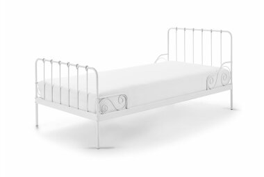 Metallbett Kamenka 205x95x90 Einzelbett Metall Wei&szlig;...