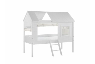 Baumhaus Bett mit Vorhang Kanika 209x137x185 Spielbett...