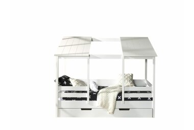 Hausbett Katelynn 214x105x174 Kinderbett MDF+Massivholz...