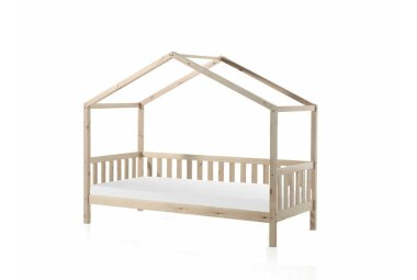 Hausbett Kapua 210x97x170 Kinderbett Massivholz Natur 17218