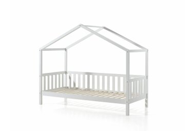 Hausbett Kapua 210x97x170 Kinderbett Massivholz...