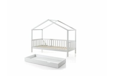 Hausbett Kapua 210x97x170 Kinderbett Spielbett Massivholz...