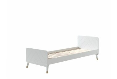 Einzelbett Kamillah 204x95x74 Kinderbett MDF Satin...