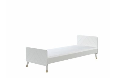 Einzelbett Kamillah 204x95x74 Kinderbett MDF Satin...