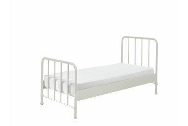 Metallbett Kay 97x206x110 Einzelbett Metall Weiß...