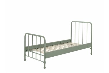 Metallbett Kay 97x206x110 Einzelbett Metall Grün...