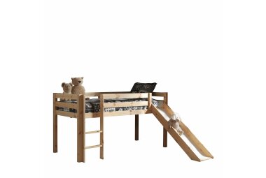 Spielbett mit Rutsche Karolina 210x218x114 Massivholz...