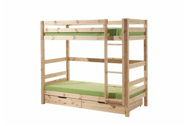 Etagenbett Karolina 210x105x182 Hochbett Massivholz natur...