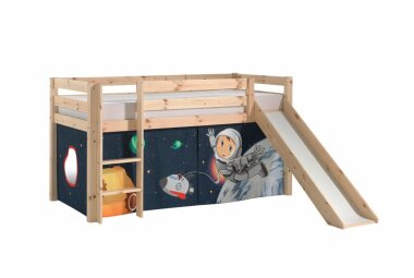 Spielbett mit Rutsche Karolina 210x218x114 Massivholz...