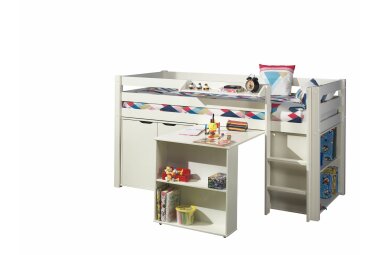 Spielbett Karolina 210x106x114 Kinderbett Massivholz+MDF...