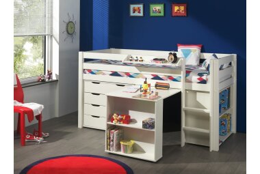 Spielbett Karolina 210x106x114 Kinderbett Massivholz+MDF...