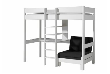 Hochbett Karolina 208x105/206x175 Kinderbett Massivholz...