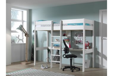 Hochbett Karole 208x105x175 Kinderbett Massivholz...