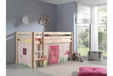 Spielbett Karolina 210x106x114 Kinderbett Massivholz...