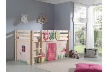 Spielbett Karolina 210x106x114 Kinderbett Massivholz...