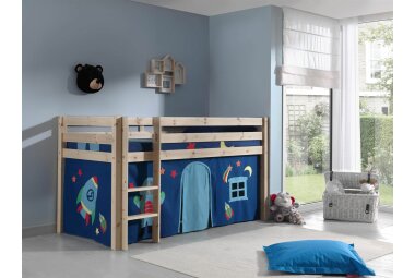 Spielbett Karolina 210x106x114 Kinderbett Massivholz...