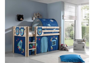 Spielbett Karolina 210x106x114 Kinderbett Massivholz...