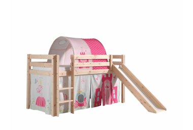 Spielbett mit Rutsche Karolina 210x218x114 Massivholz...