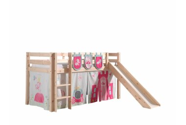 Spielbett mit Rutsche Karolina 210x218x114 Massivholz...