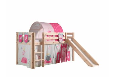 Spielbett mit Rutsche Karolina 210x218x114 Massivholz...