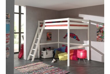 Hochbett Katherina 209x215x190 Kinderbett Massivholz...