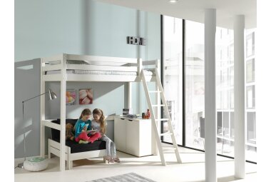 Hochbett Katherine 209x165x190 Kinderbett Massivholz+MDF...