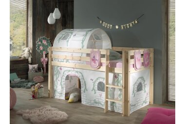 Spielbett Karolina 210x106x114 Kinderbett Massivholz...