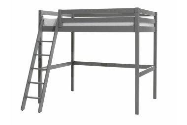 Hochbett Karolina 209x215x190 Kinderbett Massivholz grau...