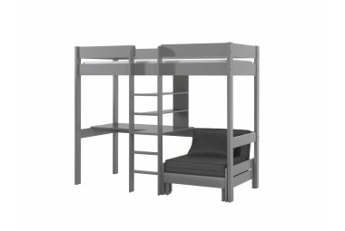 Hochbett Karolina 208x105/206x175 Kinderbett Massivholz...