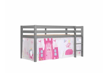 Spielbett Karolina 210x106x114 Kinderbett Massivholz grau...