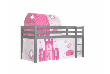 Spielbett Karolina 210x106x114 Kinderbett Massivholz grau...