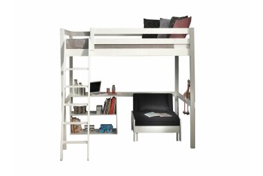 Hochbett Karolina 209x215x190 Kinderbett Massivholz+MDF...