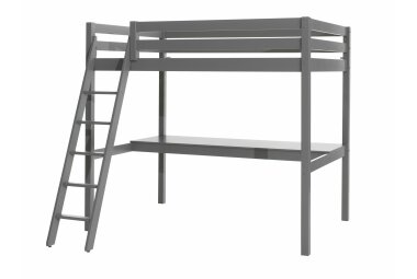 Hochbett Karolina 209x215x190 Kinderbett Massivholz grau...