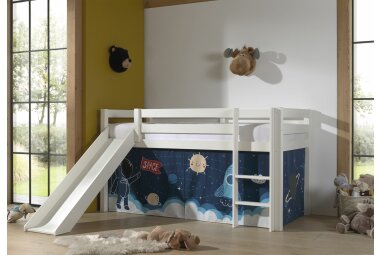 Spielbett mit Rutsche Karolina 210x218x114 Massivholz...