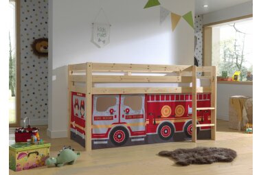 Spielbett Karolina 210x106x114 Kinderbett Massivholz natur 17601