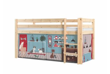 Spielbett Karolina 210x106x114 Kinderbett Massivholz...