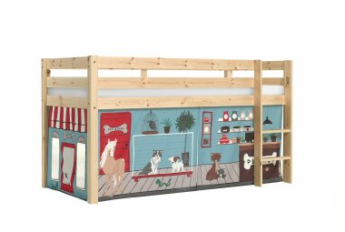 Spielbett Karolina 210x106x114 Kinderbett Massivholz...