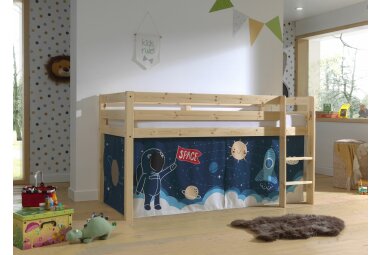 Spielbett Karolina 210x106x114 Kinderbett Massivholz...