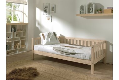 Kojenbett Karena 211x98x68 Einzelbett Massivholz natur 17626