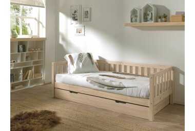 Kojenbett Karena 211x98x68 Einzelbett Massivholz natur 17641