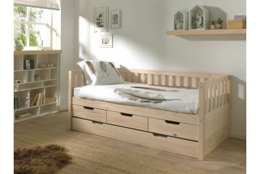 Ausziehbett Karena 211x98x86 Kojenbett Massivholz natur 17643