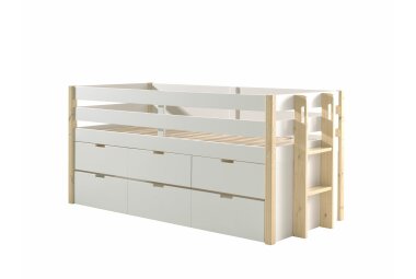 Kojenbett Karissa 219x98x100 Hochbett Massivholz+MDF...