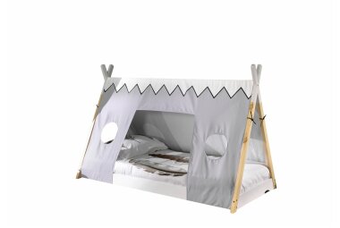 Zeltbett Karyn 206x106x135 Kinderbett Massivholz...