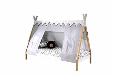 Zeltbett Karyn 206x98x158 Kinderbett Massivholz...