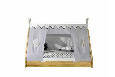 Zeltbett Karyn 206x98x158 Kinderbett Massivholz...