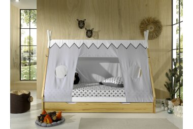 Zeltbett Karyn 206x98x158 Kinderbett Massivholz...