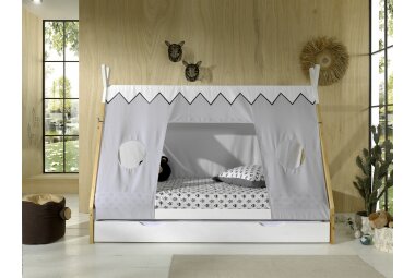 Zeltbett Karyn 206x98x158 Kinderbett Massivholz...