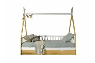 Zeltbett Karyn 206x96x185 Kinderbett Massivholz...