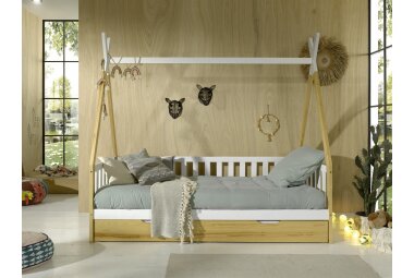 Zeltbett Karyn 206x96x185 Kinderbett Massivholz...